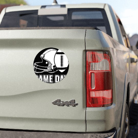 American Football Fan Support Game Day Football Car Magnets