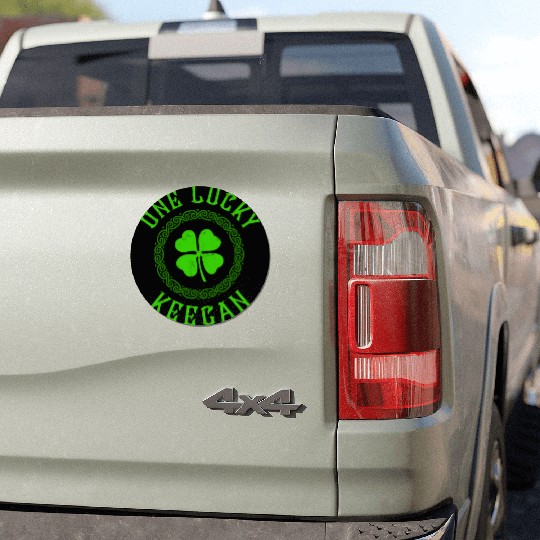One Lucky Keegan Irish Family Four Leaf Clover Car Magnets