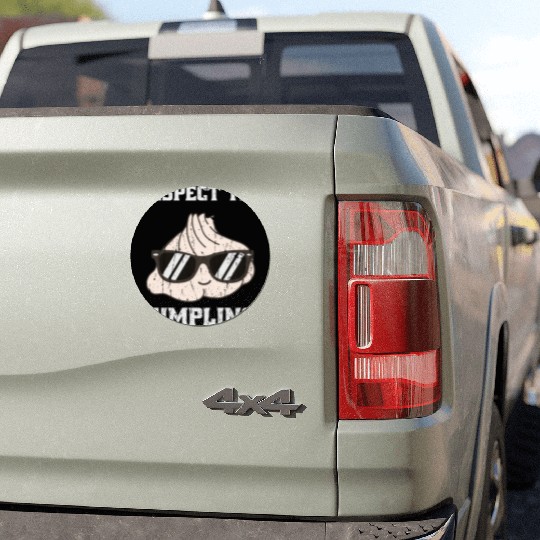Respect the dumpling - cute dumpling Car Magnets
