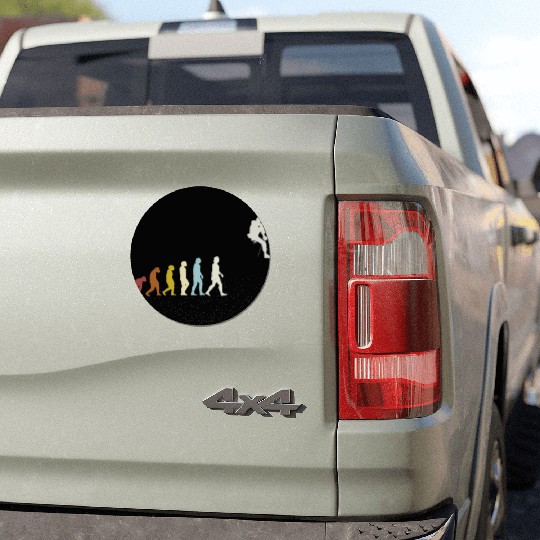 Climbing Evolution Mountaineering Bouldering Car Magnets