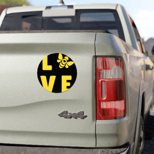I Love Bees Save The Bees Lover Beekeeper Pullover Car Magnets