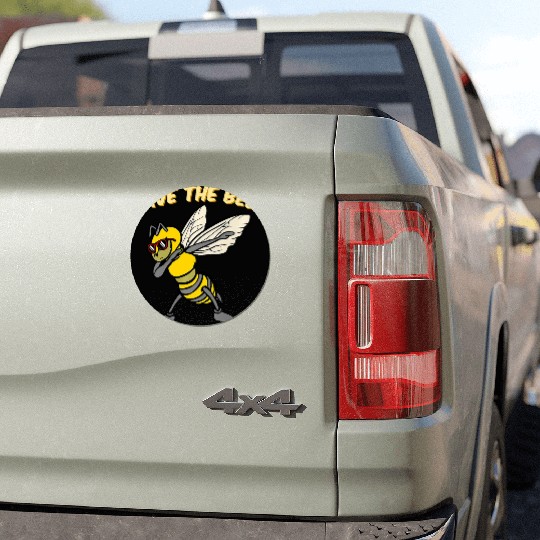 Save The Bees Car Magnets Dabbing Bumblebee Bee Earth Pl