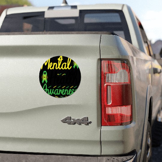 Mental Health Awareness Educating about Mental Car Magnets