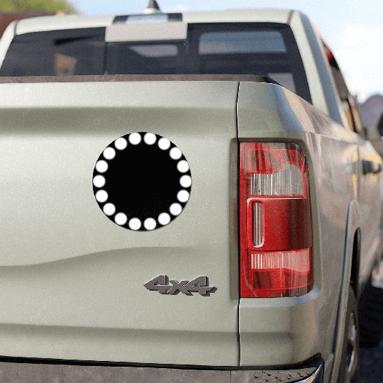 circle shape 9 Car Magnets