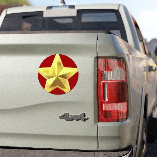 Star golden lights up perfect for every time. Car Magnets