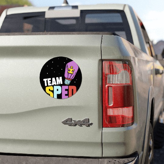 Team Sped Special Education Teacher Awareness Car Magnets