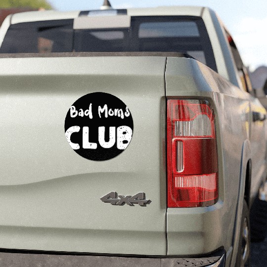 Bad Moms Club - Cheetah Car Magnets