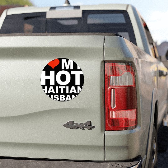 I Love My Hot Haitian Husband Wife Marriage Haiti Car Magnets