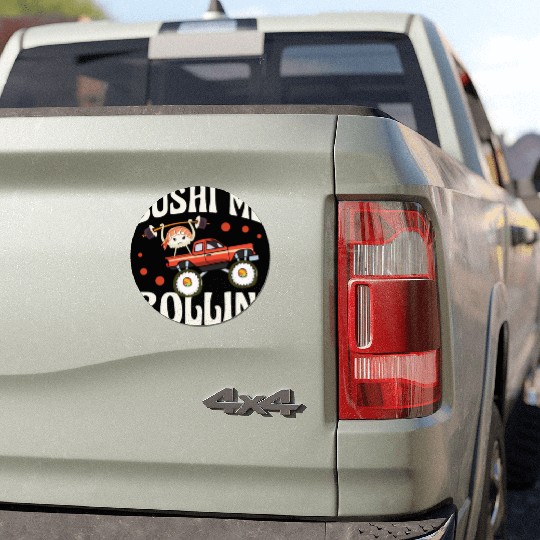 Sushi Me Rollin' Japanese Foodie I Love Sushi Car Magnets