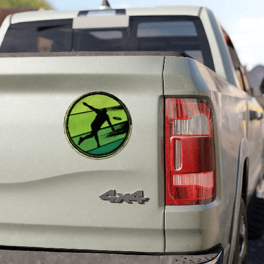 Disc Golfer Frisbees Graphic Flying Disc Golf Car Magnets
