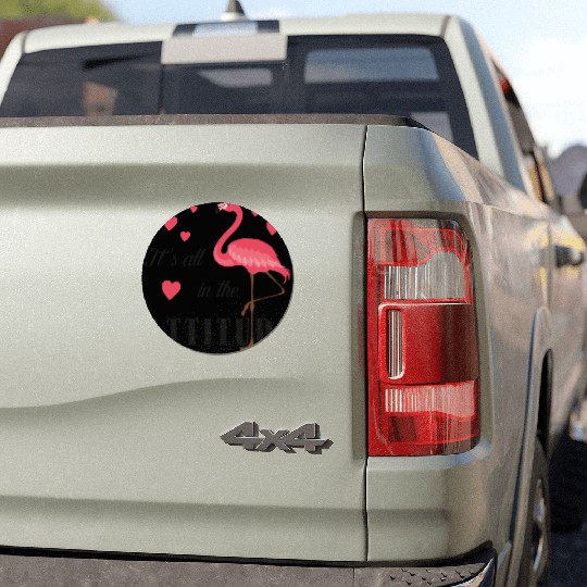 It'S All In The Attitude Cute K Flamingo Lover Wat Car Magnets