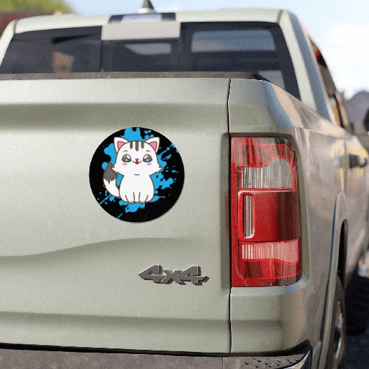 Cat japanese Kawaii Style Animal Car Magnets