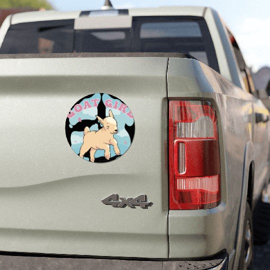 Goat Girl Goat Lover Car Magnets