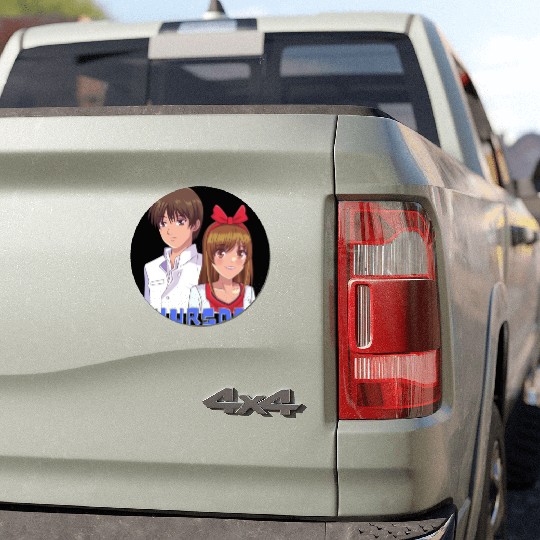 Anime Boy and Girl Day of The Week Thursday Car Magnets