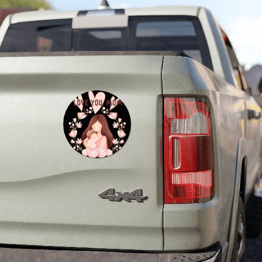 love mom Car Magnets design