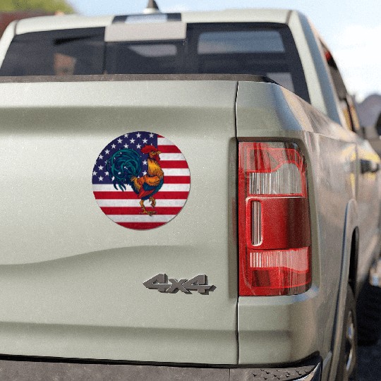 Rooster Cock Car Magnets