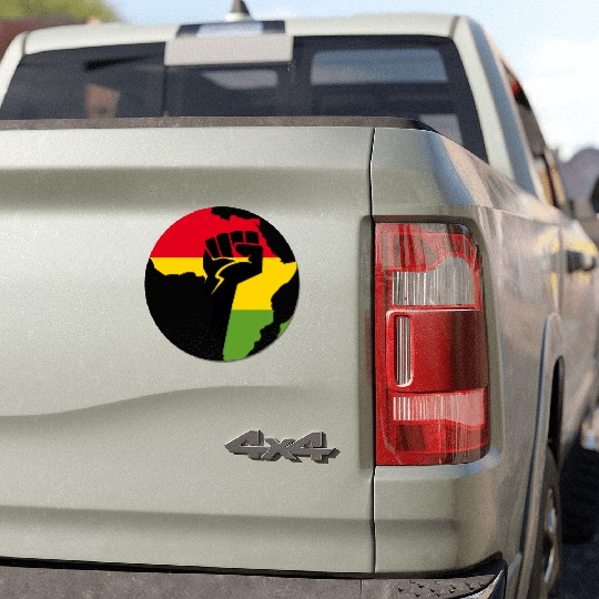 African Black Power Car Magnets