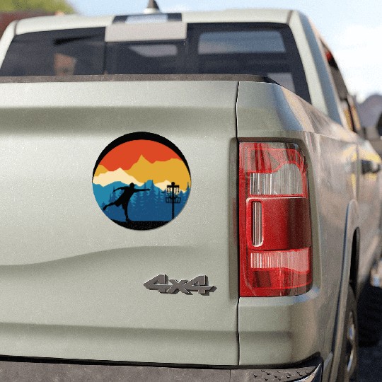 Disc Golf - Disc Golfing Player Ultimate Frisbee Car Magnets