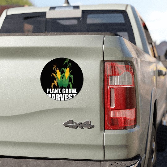 Corn Farmer - Plant Grow Harvest Car Magnets