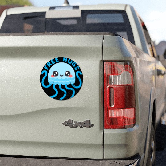 Jellyfish free hugs Car Magnets