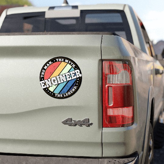 Engineer. The man. The myth. The legend. Car Magnets