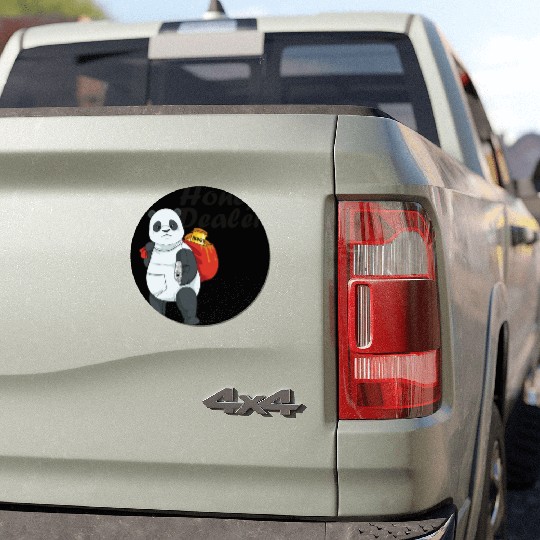 Honey Dealer Farmer Beekeeper Bees Panda Car Magnets