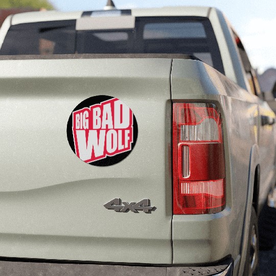 big bad wolf quote Car Magnets