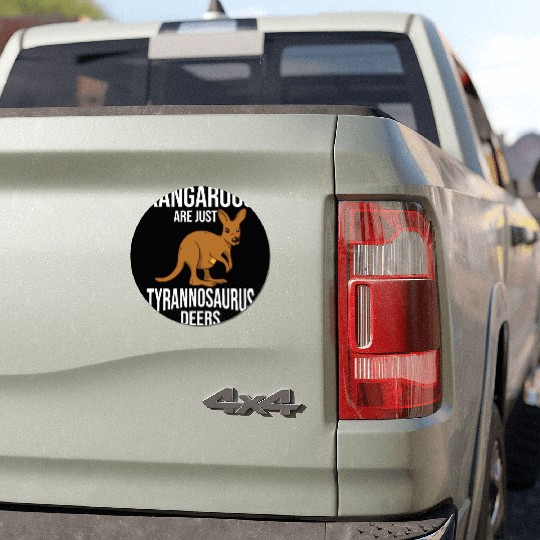 Funny Kangaroo Are Just Tyrannosaurus Deers Car Magnets