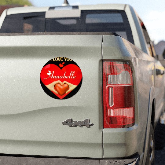 I love you Annabelle Car Magnets