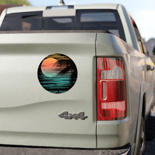 Artistic Hilton Head South Carolina Palm Tree Car Magnets