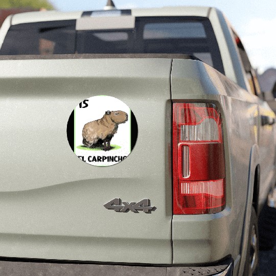 El Carpincho Mexican Capybara Cards Car Magnets