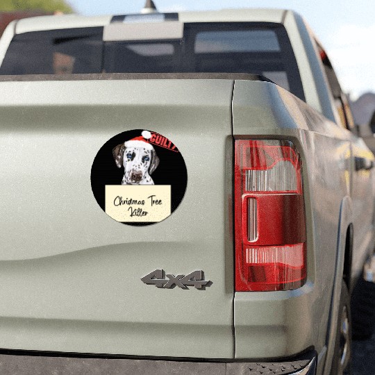 Dalmatian christmas funny prison Car Magnets