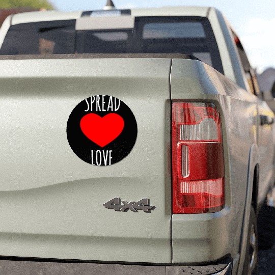 Spread Love : Lover Quote Car Magnets