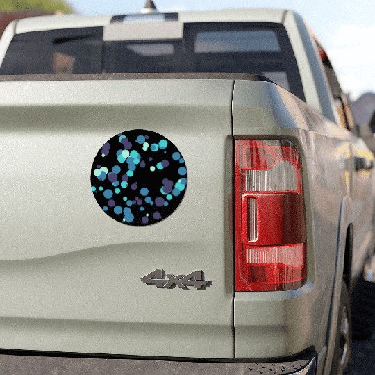 Abstract Circle Design Car Magnets