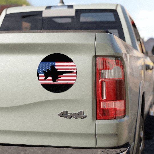 F-18 Hornet Fighter Jet American Flag F18 Hornet Car Magnets