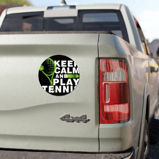 Keep Calm and Play Tennis Car Magnets