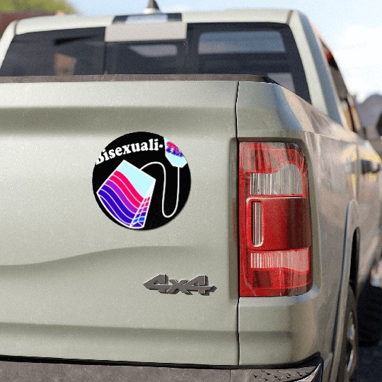 Bisexualitea Funny Bisexual Tea Bag Bi Pride Color Car Magnets