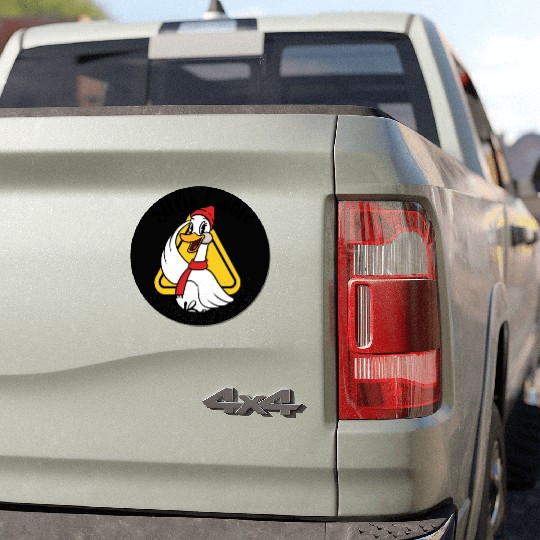 Silly Goose On Board, Sign Silly Goose Funny Yield Car Magnets