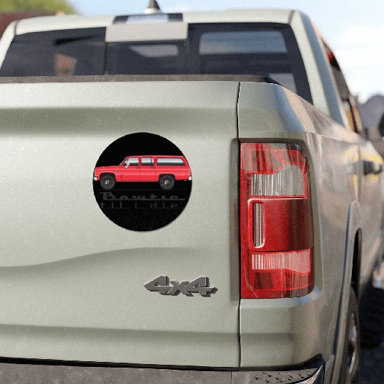 bowtie Cardinal Red Car Magnets