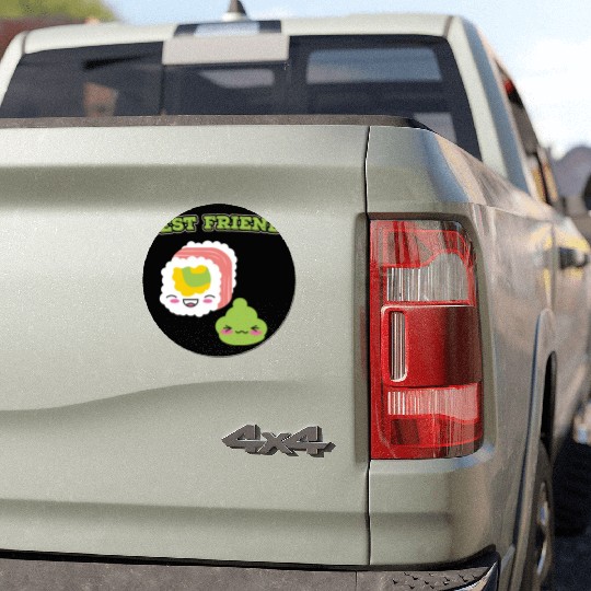 Wasabi And Sushi Car Magnets