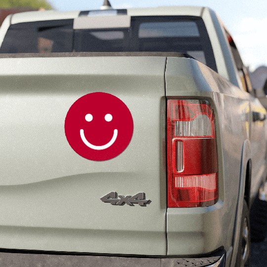 Flag of Japan with Smile face Car Magnets