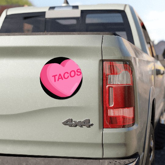 Tacos Are My Valentine Taco Heart I Love Taco Car Magnets