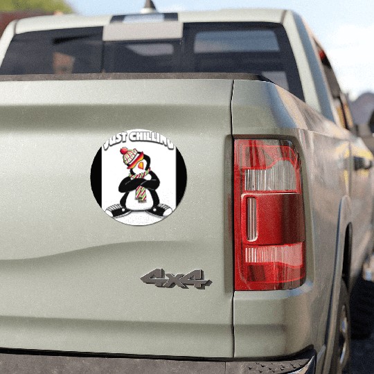 Just Chilling Penguin by Black Sheep Graphix Car Magnets