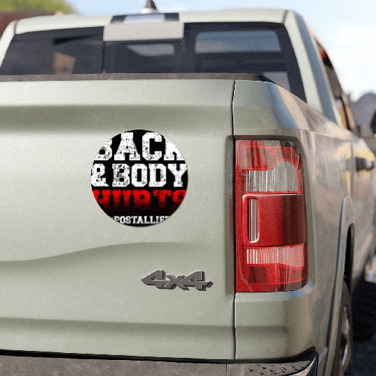 Back And Body Hurts Mailman Mail Postal Worker Car Magnets