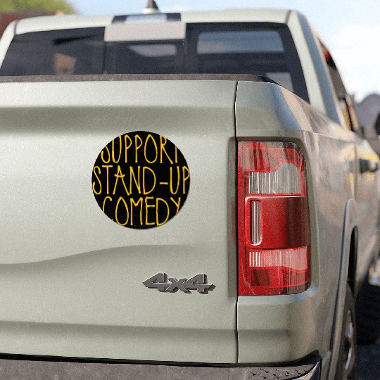 Support Stand Up Comedy 2 Car Magnets