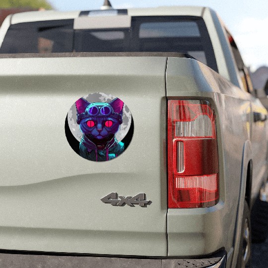 SPACE CAT 1 Car Magnets