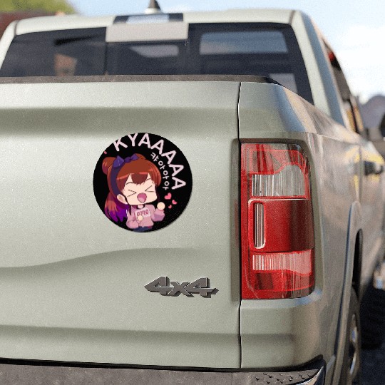 Kyaa Funny KPOP Anime Chibi Korean Pop Music Car Magnets