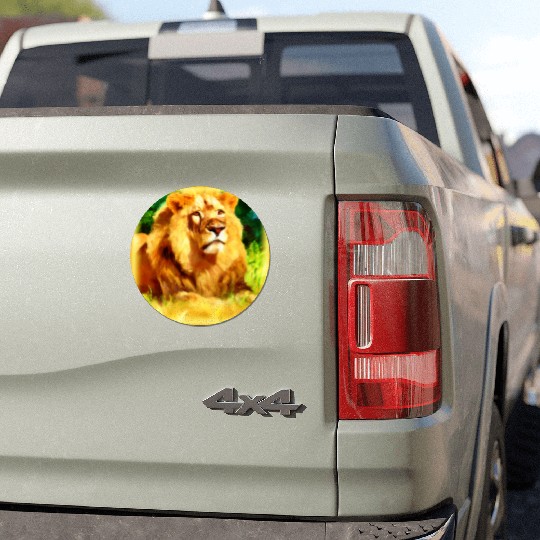 Lion King In The Forest. Buy Now Car Magnets
