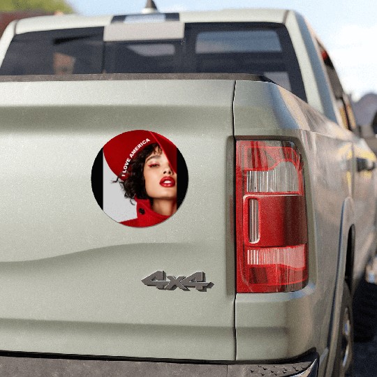 I Love America Car Magnets