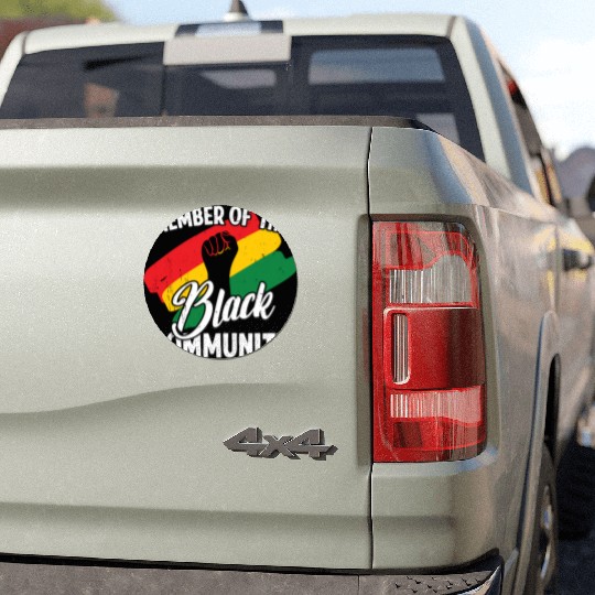 Black history month member of the black community Car Magnets